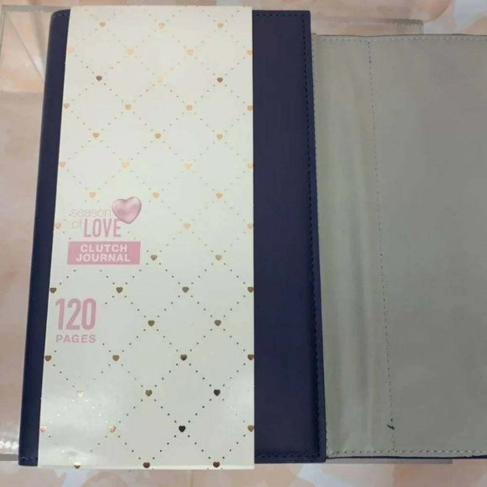 Season‎ Of Love Blue Clutch Journal 120 Pages date book notebook